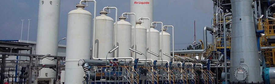 Industrial gas production plant